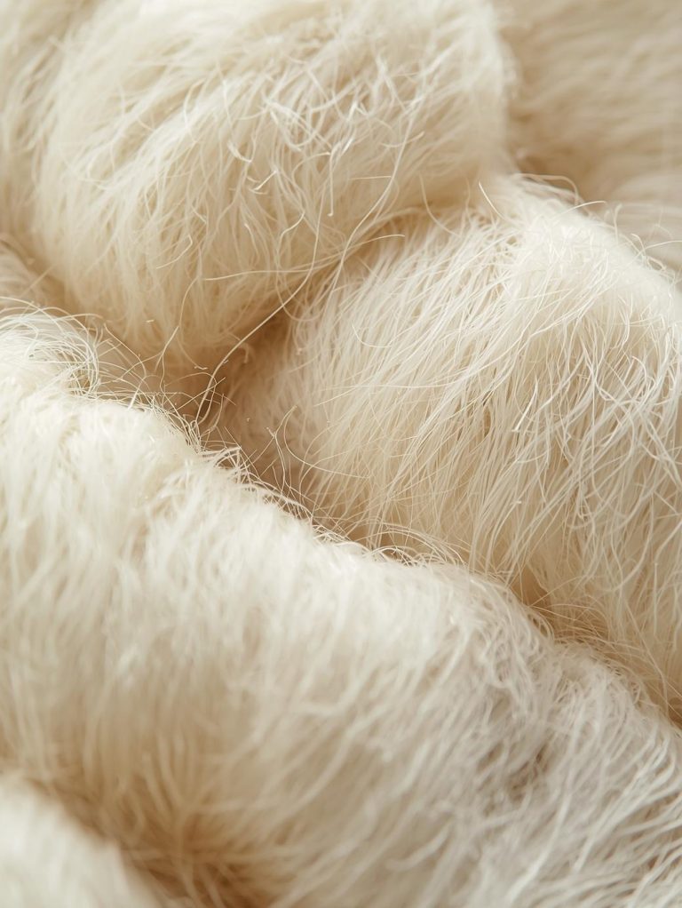 Scoured wool tufts