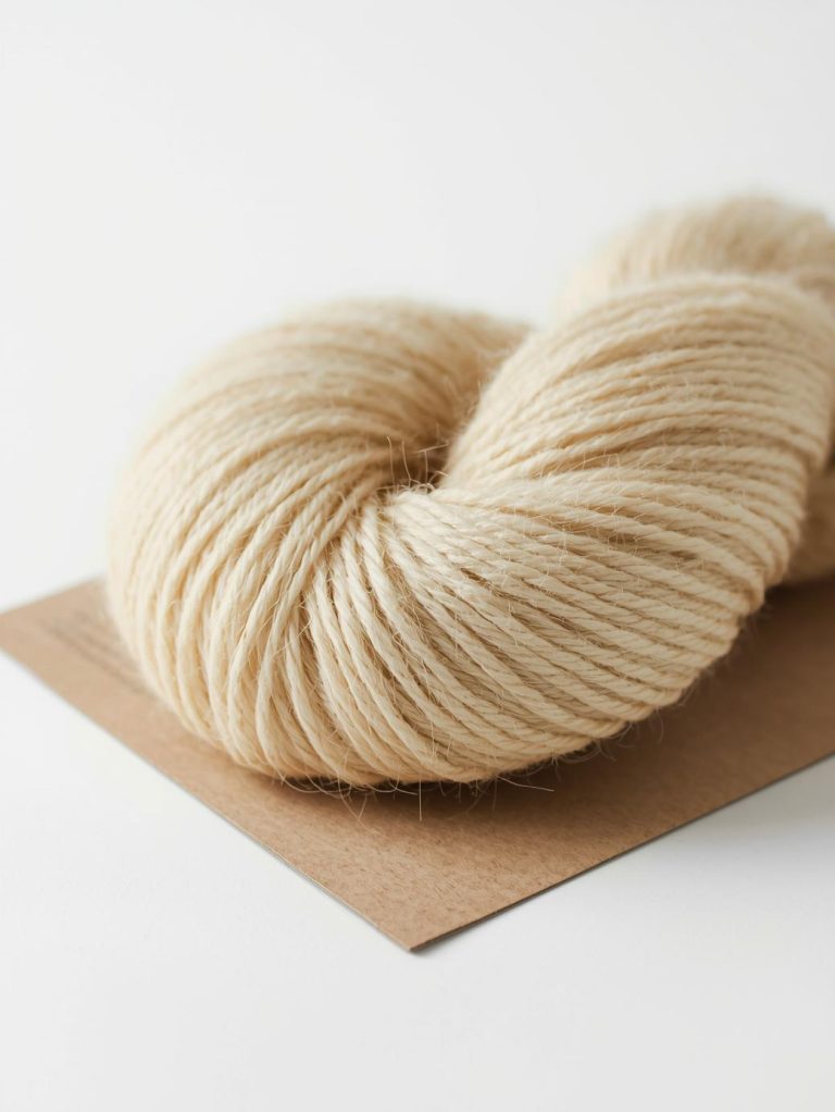 Carded yarn skein