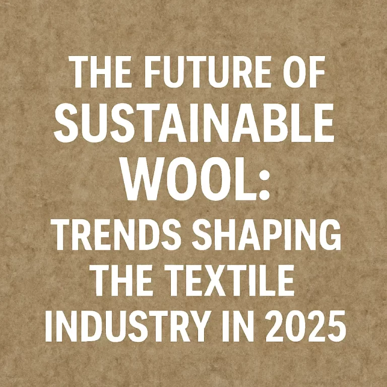 The future of sustainable wool: trends shaping the textile industry in 2025